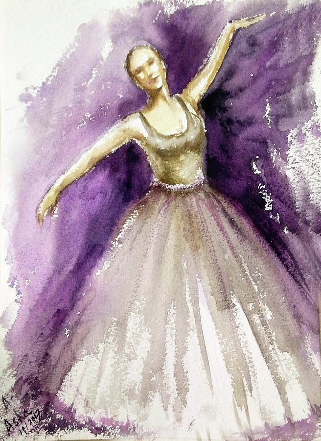 The Joy of dancing Painting by Asha Sudhaker Shenoy