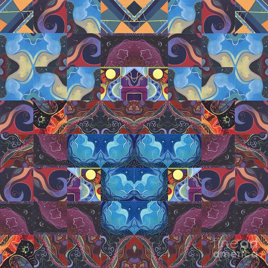 The Joy of Design Mandala Series Puzzle 6 Arrangement 3 Digital Art by Helena Tiainen