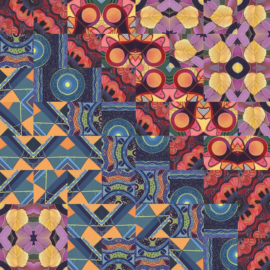 The Joy of Design Mandala Series Puzzle 5 Arrangement 6 Painting by Helena Tiainen