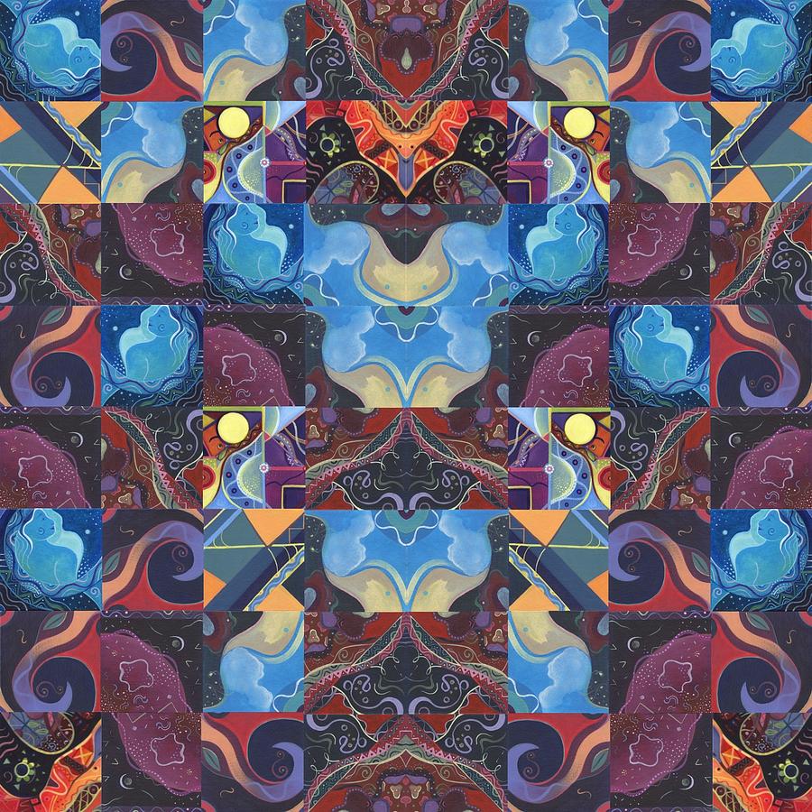 The Joy of Design Mandala Series Puzzle 6 Arrangement 1 Digital Art by Helena Tiainen