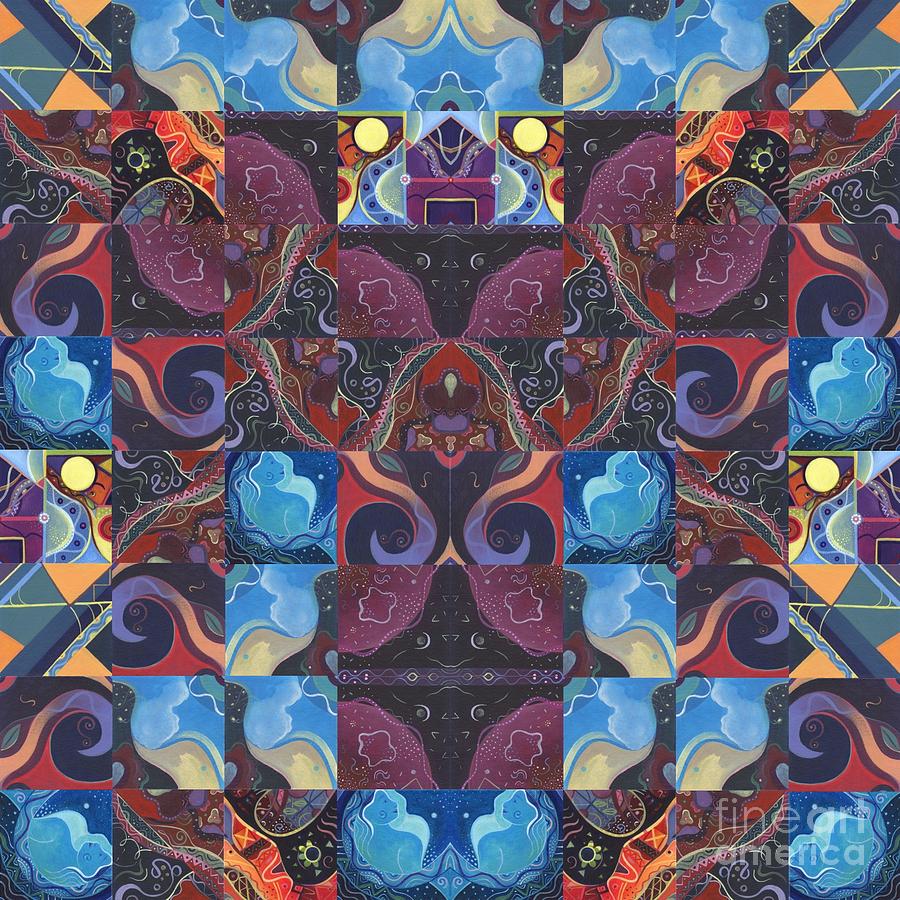 The Joy of Design Mandala Series Puzzle 6 Arrangement 4 Digital Art by Helena Tiainen