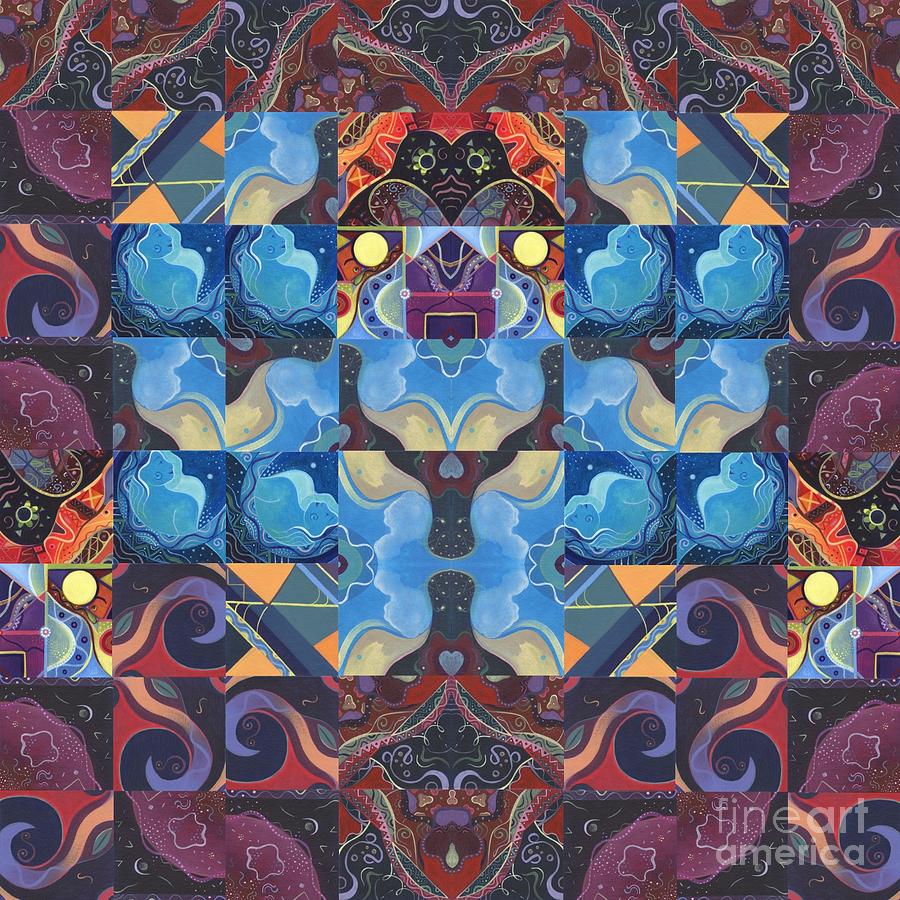 The Joy of Design Mandala Series Puzzle 6 Arrangement 6 Digital Art by Helena Tiainen