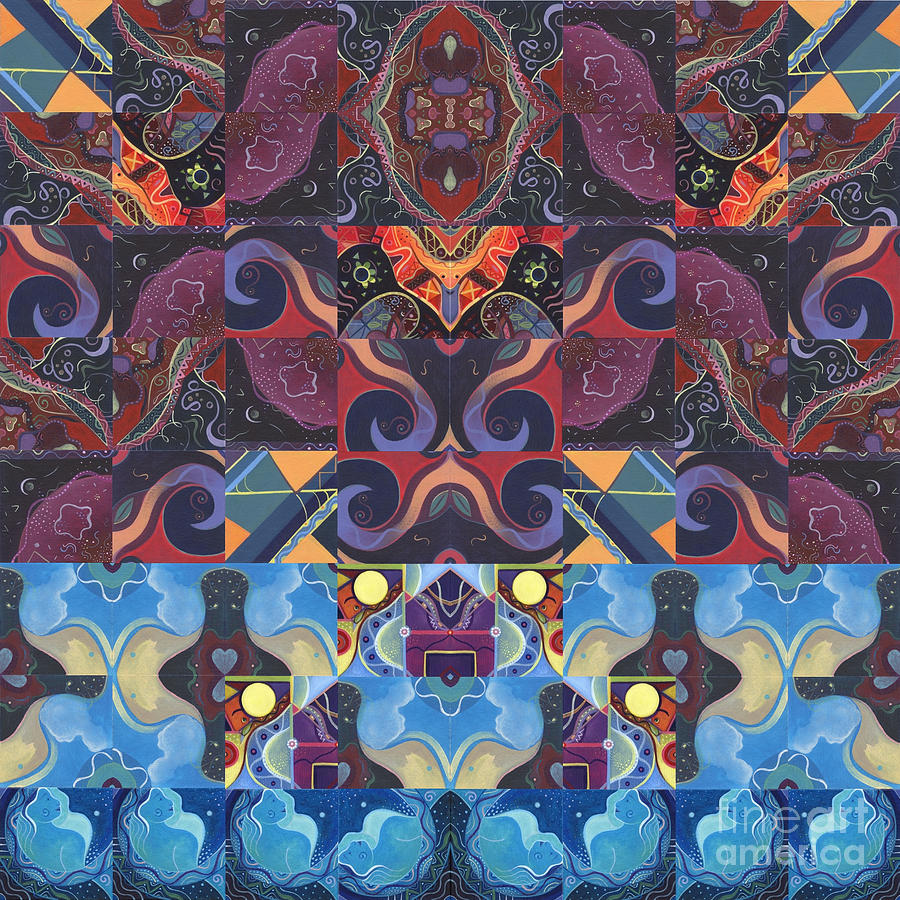 The Joy Of Design Mandala Series Puzzle 6 Arrangement 9 Digital Art by Helena Tiainen
