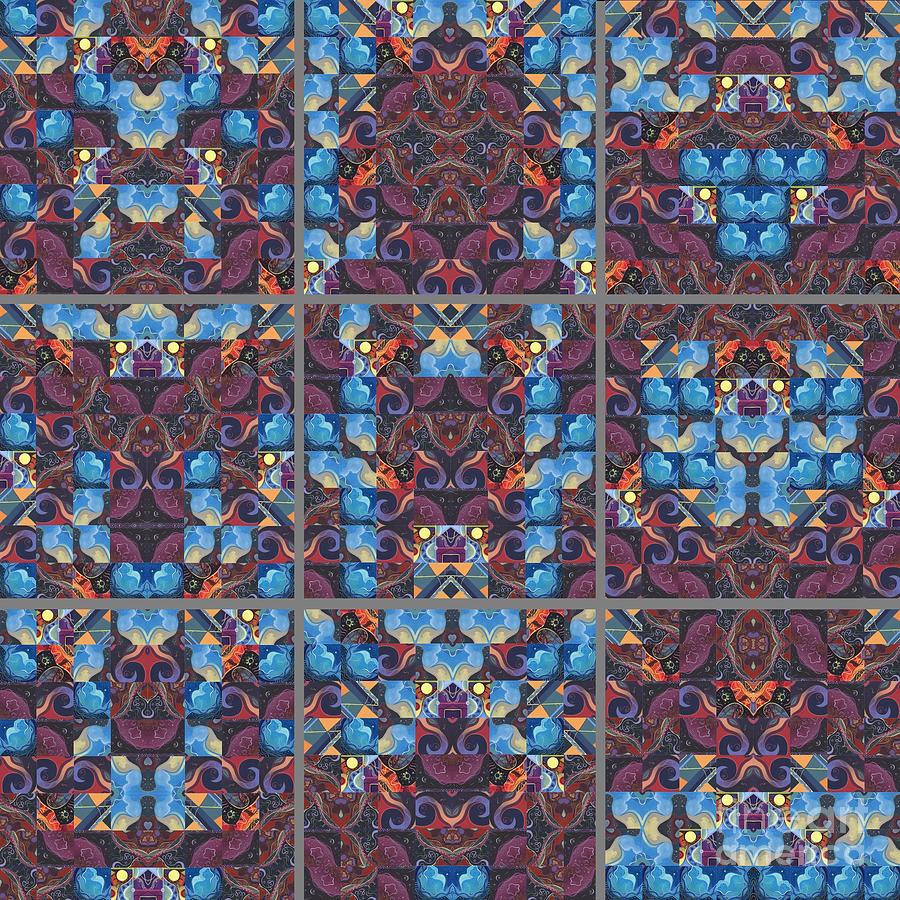 The Joy of Design Mandala Series Puzzle 6 Mixed Media by Helena Tiainen
