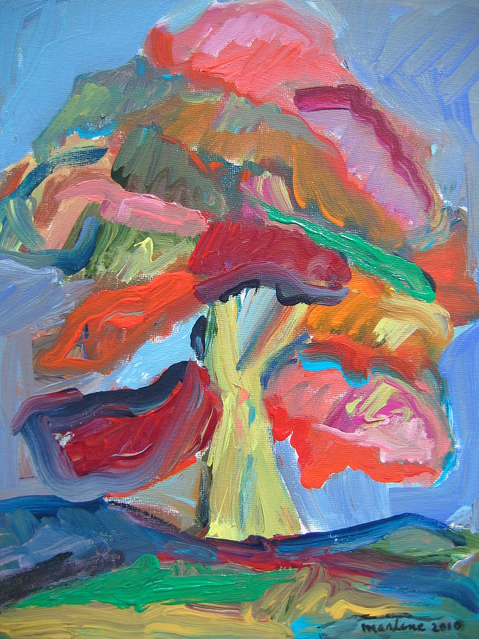Tree Painting - The Joyful Tree by Marlene Robbins