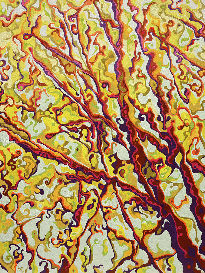 The Joyful TreeLease Painting by Amy Ferrari