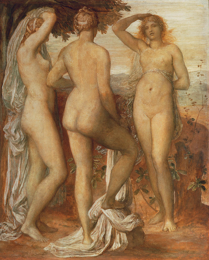 Greek Painting - The Judgement of Paris by George Frederic Watts
