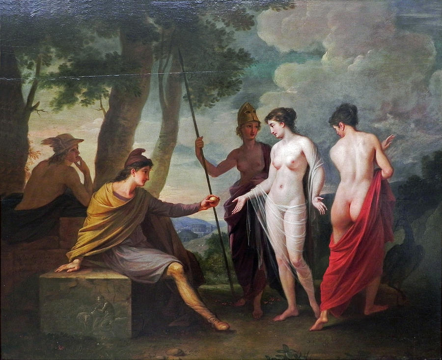 The Judgement of Paris Painting by Joseph Hauber