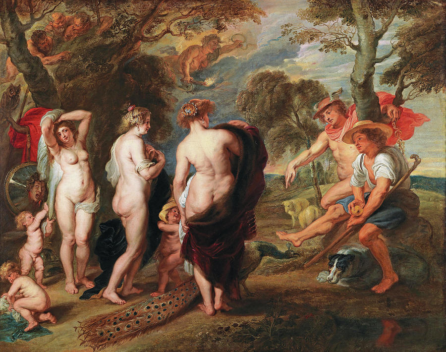 The Judgement of Paris Painting by Workshop of Peter Paul Rubens