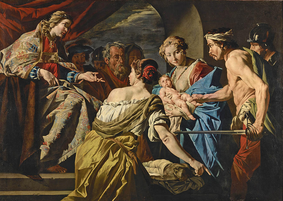 The Judgement of Solomon Painting by Matthias Stom