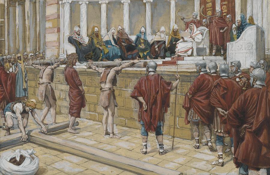Jesus Christ Painting - The Judgement on the Gabbatha by Tissot