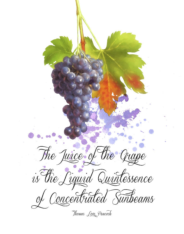 The Juice of the Grapes Painting by Colleen Taylor