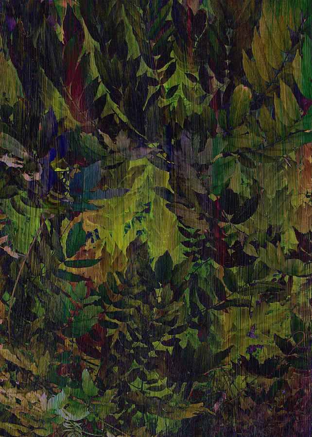 Abstract Digital Art - The Jungle Look by Sarah Vernon
