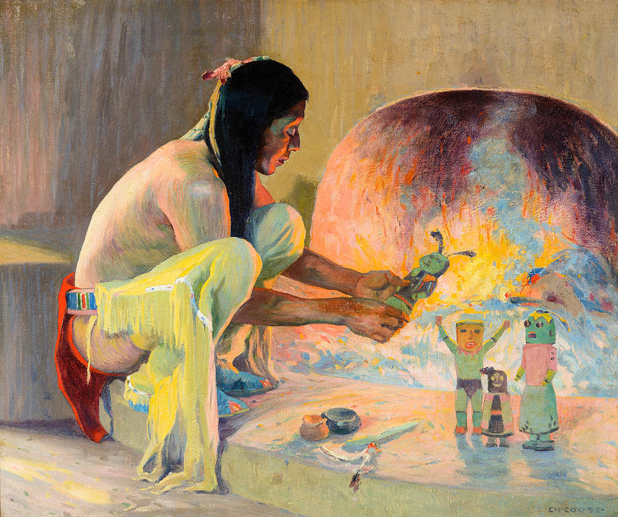 The Kachina Maker Painting