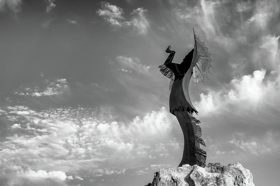 The Keeper With Clouds bw Photograph by James Barber