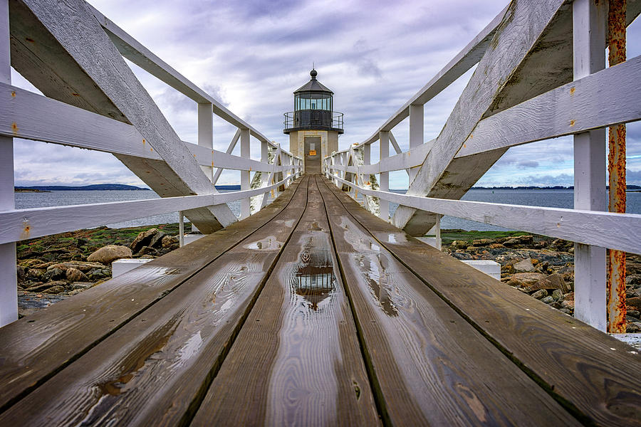 Forrest Gump Photograph - The Keepers Walkway at Marshall Point In Color by Rick Berk