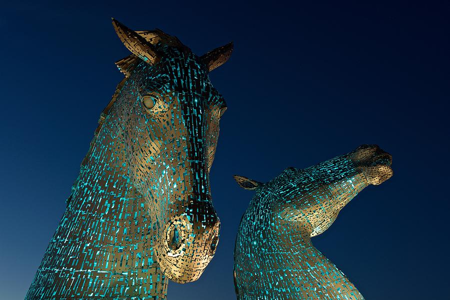 The Kelpies at Falkirk Photograph by Stephen Taylor