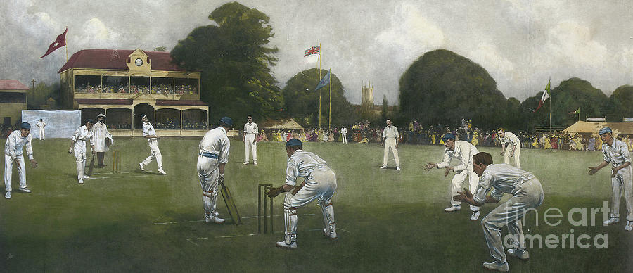 The Kent Eleven Champions, 1906 Painting by Albert Chevallier Tayler