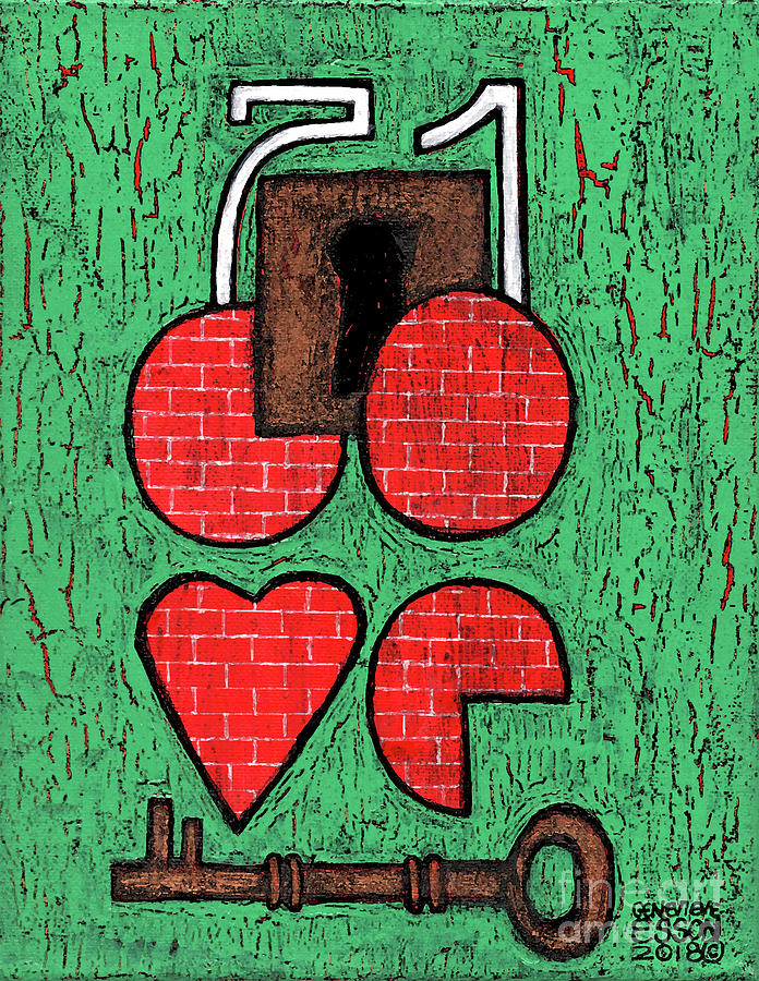 The Key To Your Heart Painting by Genevieve Esson