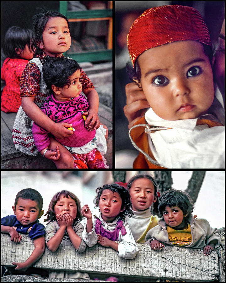 The Kids of India Collage Photograph by Steve Harrington