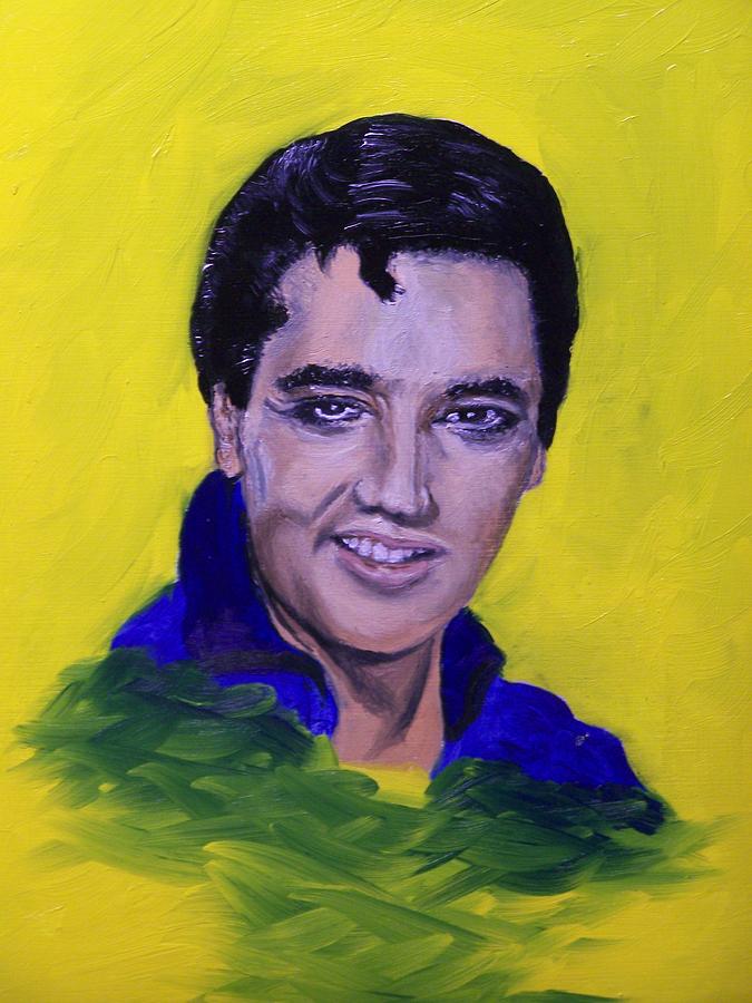 Elvis Presley Painting - The King by Charles Vaughn