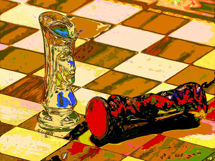 Chess Photograph - The King is Dead by C H Apperson