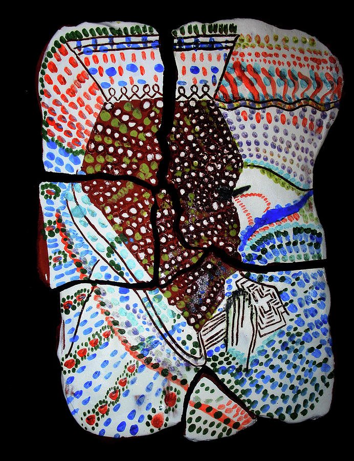The King of Hearts Ceramic Art by Gloria Ssali