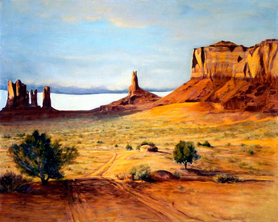 Desert Painting - The King On His Throne by Evelyne Boynton Grierson