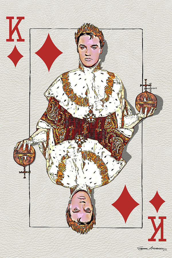 The Kings - Elvis Presley Digital Art by Serge Averbukh