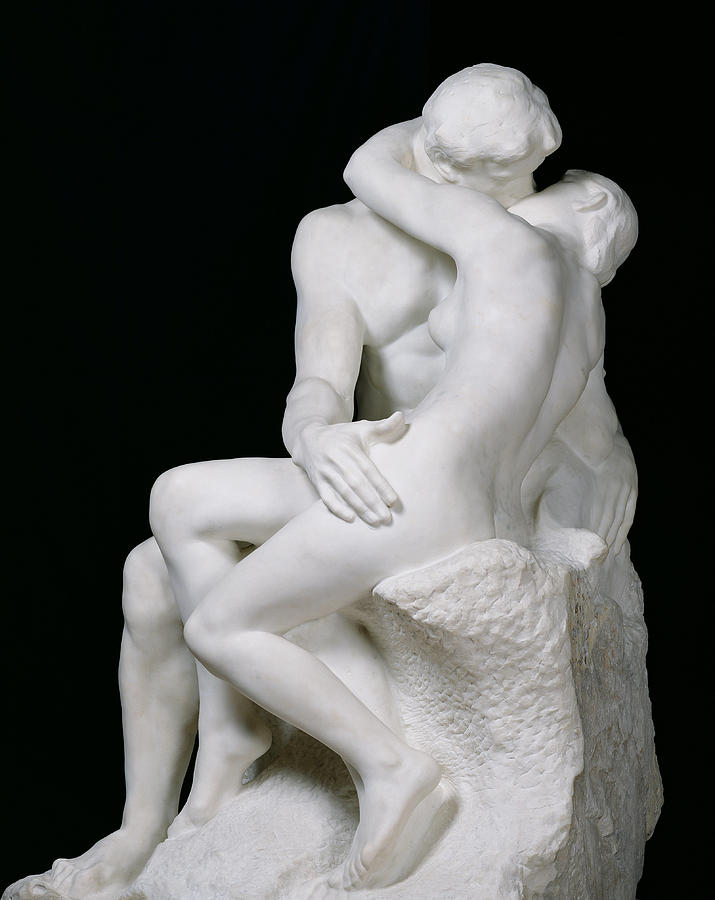 Nude Photograph - The Kiss by Auguste Rodin