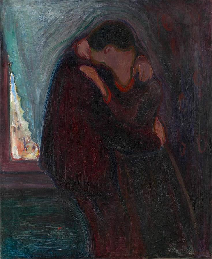 The Kiss Painting by Edvard Munch