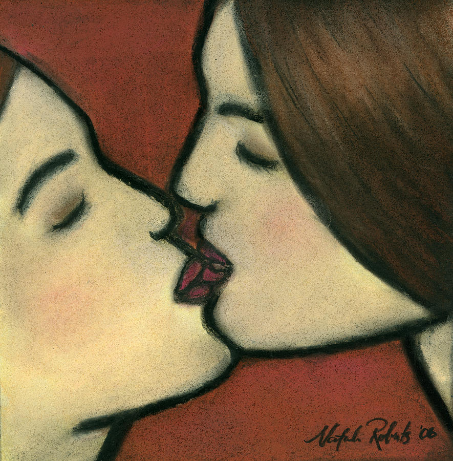 The Kiss Painting by Natalie Roberts
