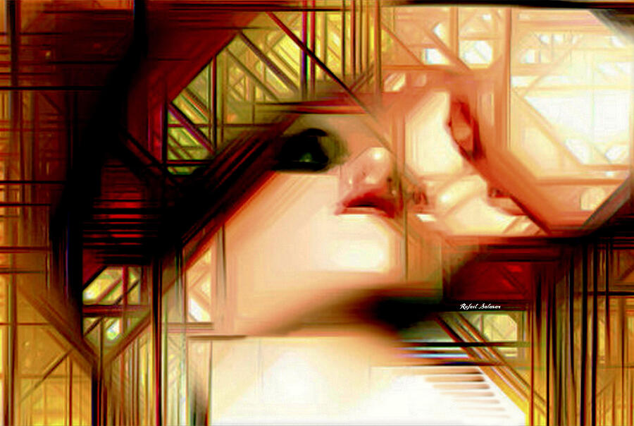 The Kiss  Digital Art by Rafael Salazar