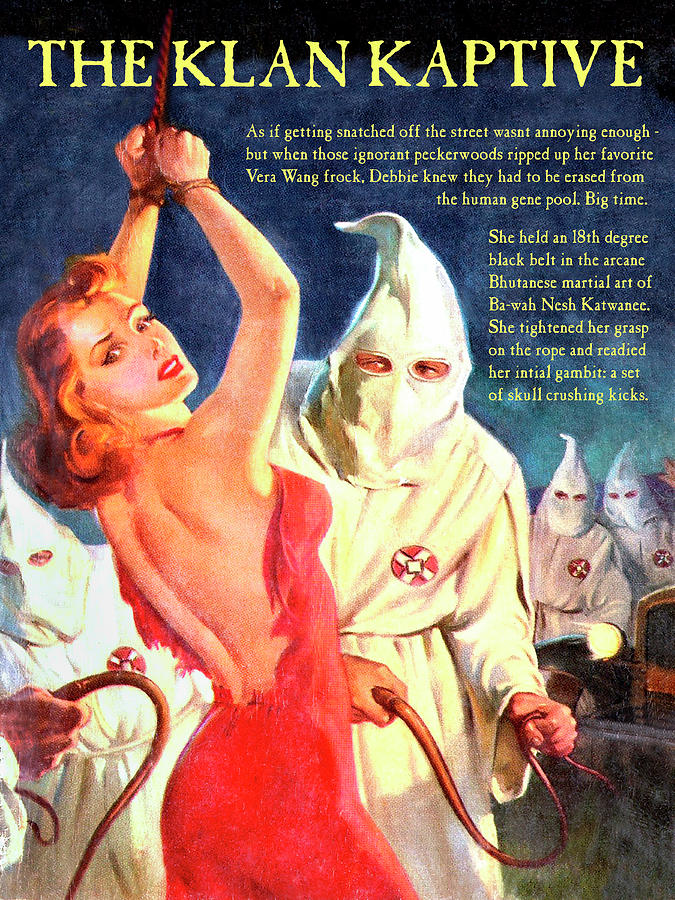 Pulp Fiction Mixed Media - The Klan Kaptive by Dominic Piperata