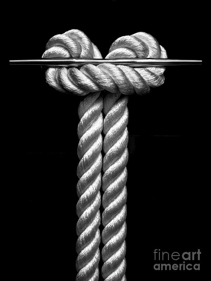 Rope Photograph - The Knot by James Aiken