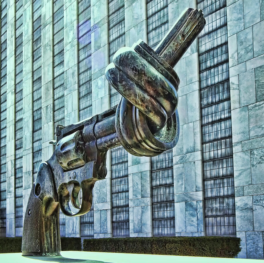 Sculptor Photograph - The Knotted Gun by Allen Beatty