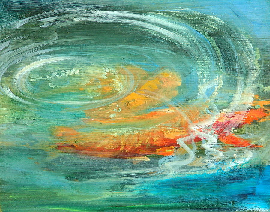The Koi Pond Painting by Sally Seago