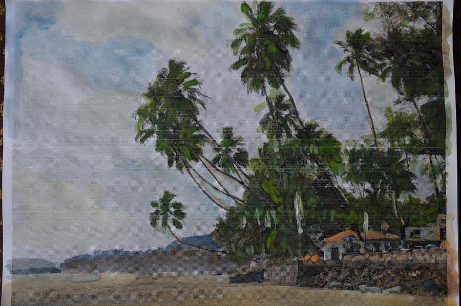 Tree Painting - The Konkan Coastline by Vikram Singh