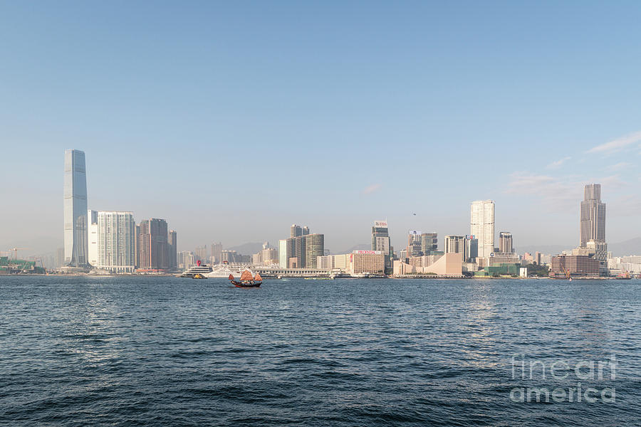The Kowloon skyline in Hong kong Photograph by Didier Marti