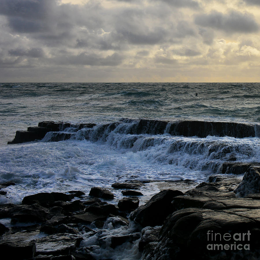 The labouring of waves. 2 Photograph by Paul Davenport