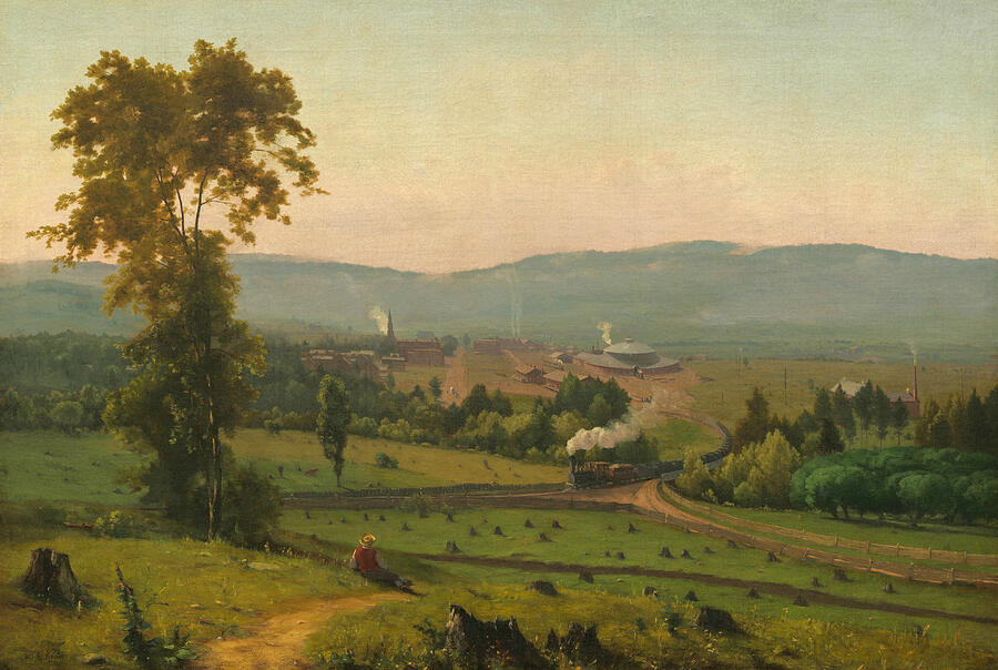 The Lackawanna Valley, from circa 1856 Painting by George Inness