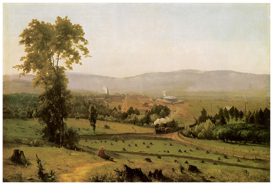 Mountain Painting - The Lackawanna Valley by George Inness