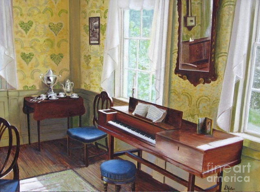 Paint Painting - The Ladies Parlor by Donald Hofer Paint Painting - The Ladies Parlor by Donald Hofer
