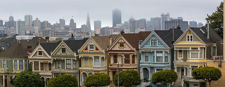 The Painted Ladies of San Francisco CA Photograph by Willie Harper