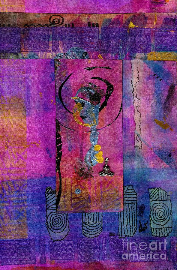 The Lady in Blue Mixed Media by Angela L Walker
