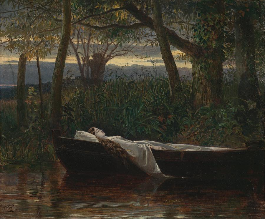 The Lady of Shalott by Walter Crane, 1862. Painting by Celestial Images