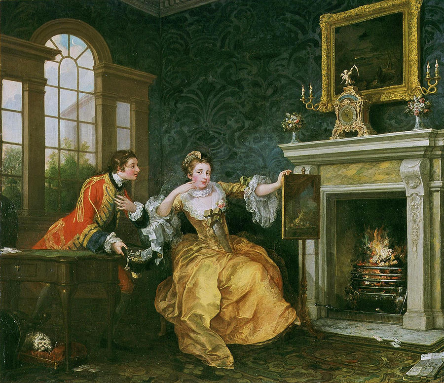 William Hogarth Painting - The Ladys Last Stake  by William Hogarth