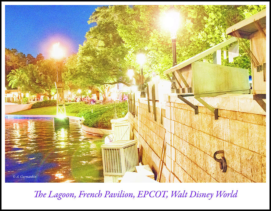 The Lagoon, France Pavilion, EPCOT, Walt Disney World Photograph by A Macarthur Gurmankin