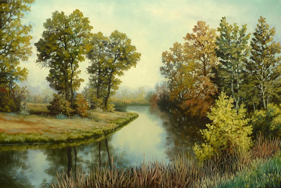 The Lake Painting by Eduard Sandu - Fine Art America