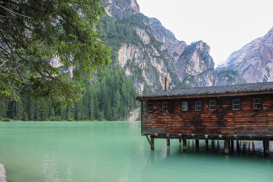 Nature Photograph - The  lake of Braies by Laura Di Biase